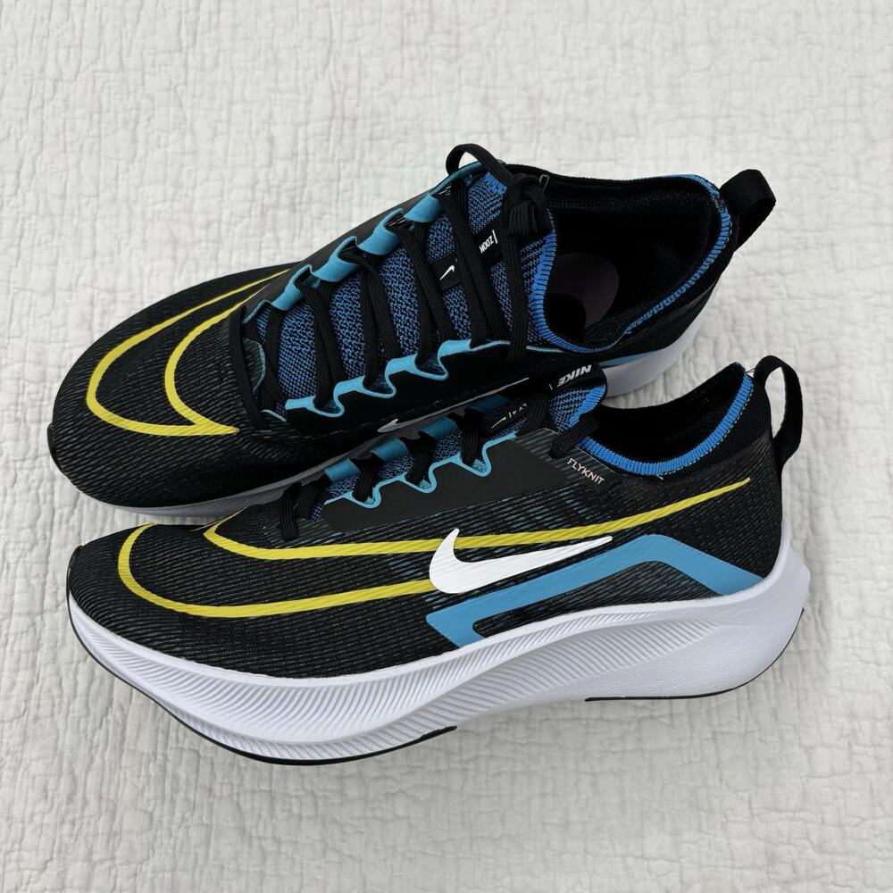 Nike Shoes Mens Size 10 Zoom Fly 4 Black Chlorine Blue Shoes